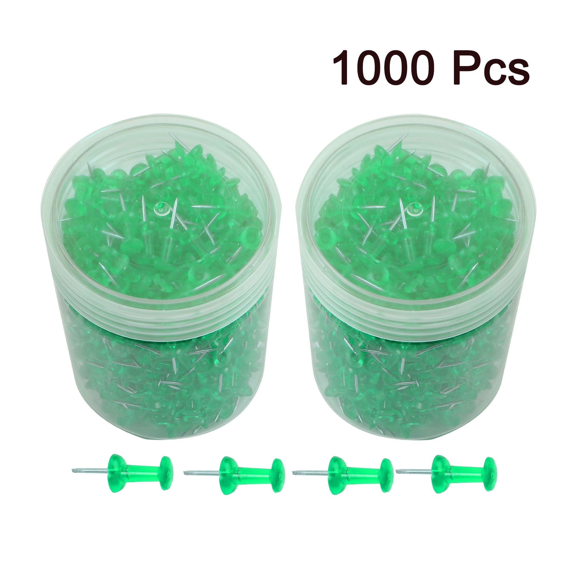 1000 Pcs 3/8 Inch Push Pins Thumb Tacks for Home Office Cork Boards Map