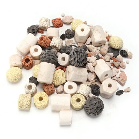 Biological Filter Media Biological Ring Bio Ball Group Filter Media,Asewin 420g Bio Balls Aquarium Pond Fish Tank Filter Ceramic Rings Filtration Media ()