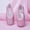 Pink, variant on Toddler Flats Soft Soled Dance Shoes Shiny Sequin Lace for Stage Physical Dancing