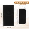 thumbnail image 2 of Funda de Reloj de Terciopelo Uxcell, Estuche de Viaje para Reloj Portátil, Bolsa de Almacenamiento Suave para Reloj con Almohadilla Interior de Botón a Presión para Regalo de Hombres y Mujeres, Negro, 2 of 6