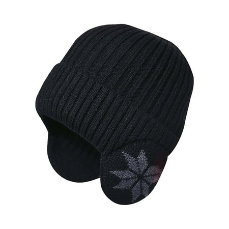 

WUDATI Benny Hat Cable Knit Autumn and Winter Warmth Men And Women Outdoor Warm Hat In Winter Border Thickened Knitting Wool Hat Cold Proof Earmuff Cap