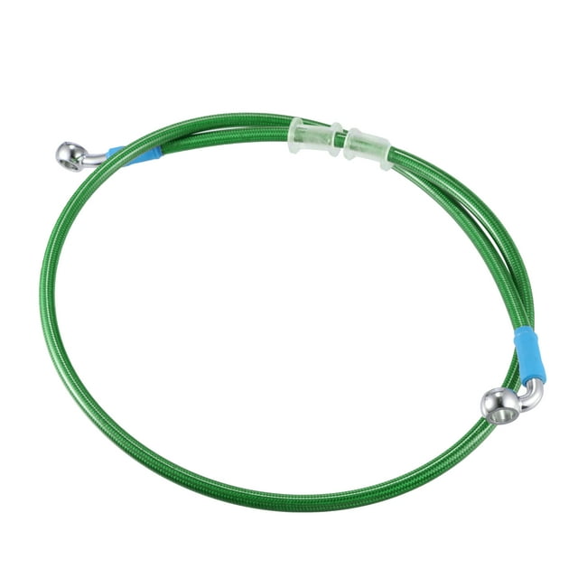 AN3 M10 Coche Hidráulico Freno Línea Aceite Manguera Tubería Accesorio 28° 90° Verde 100cm