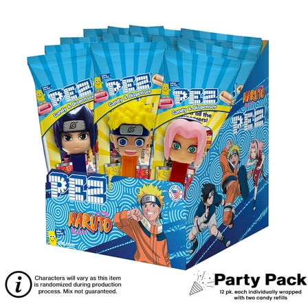 PEZ Naruto PEZ Candy 12ct Party Pack
