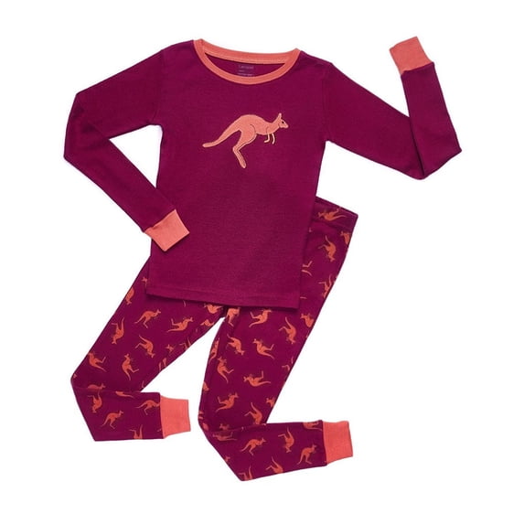 Leveret "Kangaroo" 2 Piece Pajama 100% Cotton (Size 12M-14 Years)