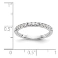 thumbnail image 7 of 14K White Gold Diamond Round Ring Band Wedding, 7 of 7