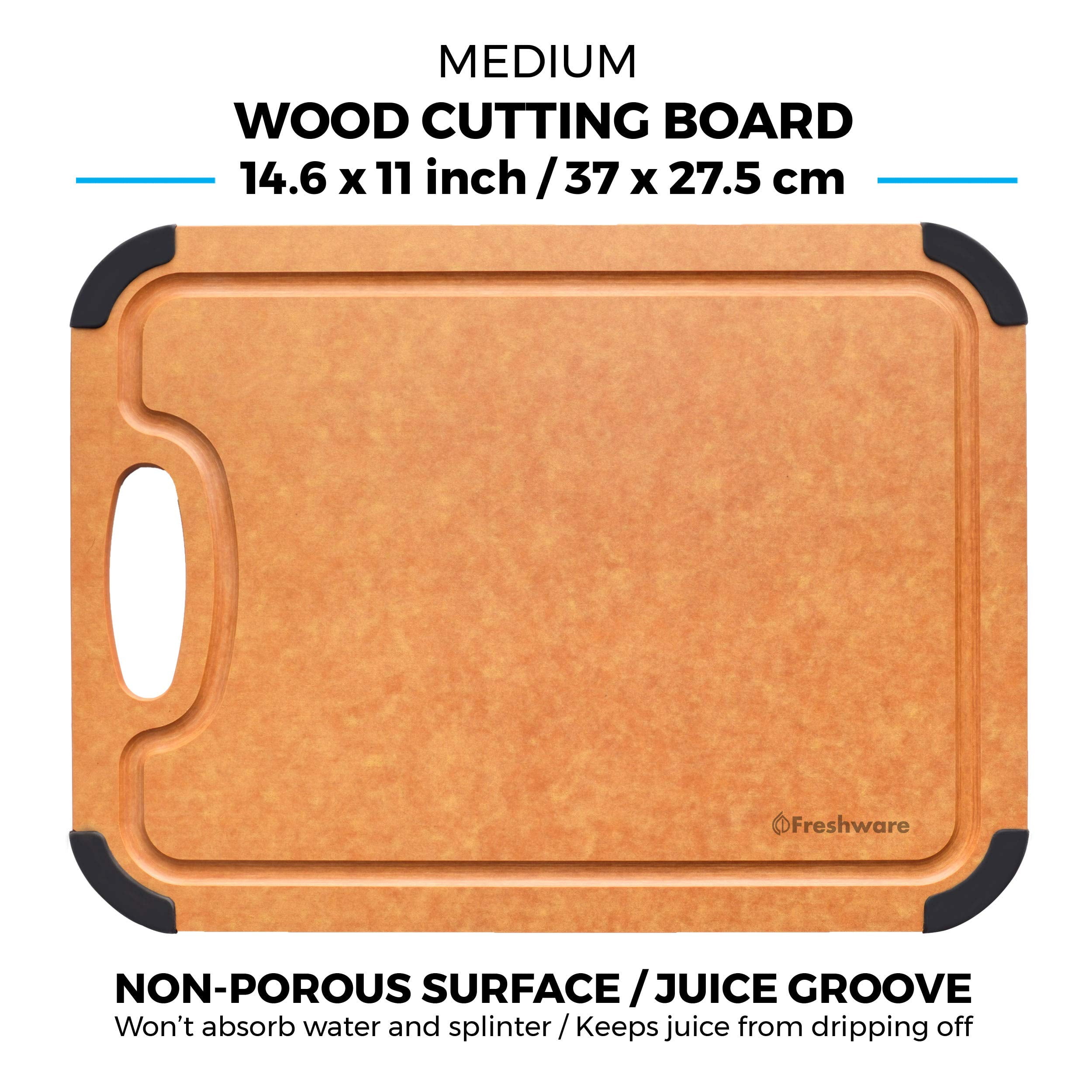 Wood Fiber Cutting Board, Toptier Dishwasher Safe Cutting Boards for  Kitchen, Eco-Friendly, Non-Slip, Fruit Juice Grooves, Non-Porous, BPA Free