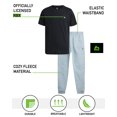 thumbnail image 5 of RBX Boys' Active Jogger Set - 2 Piece Breathable Short Sleeve T-Shirt and Fleece Joggers (Size: 4-12), 5 of 7