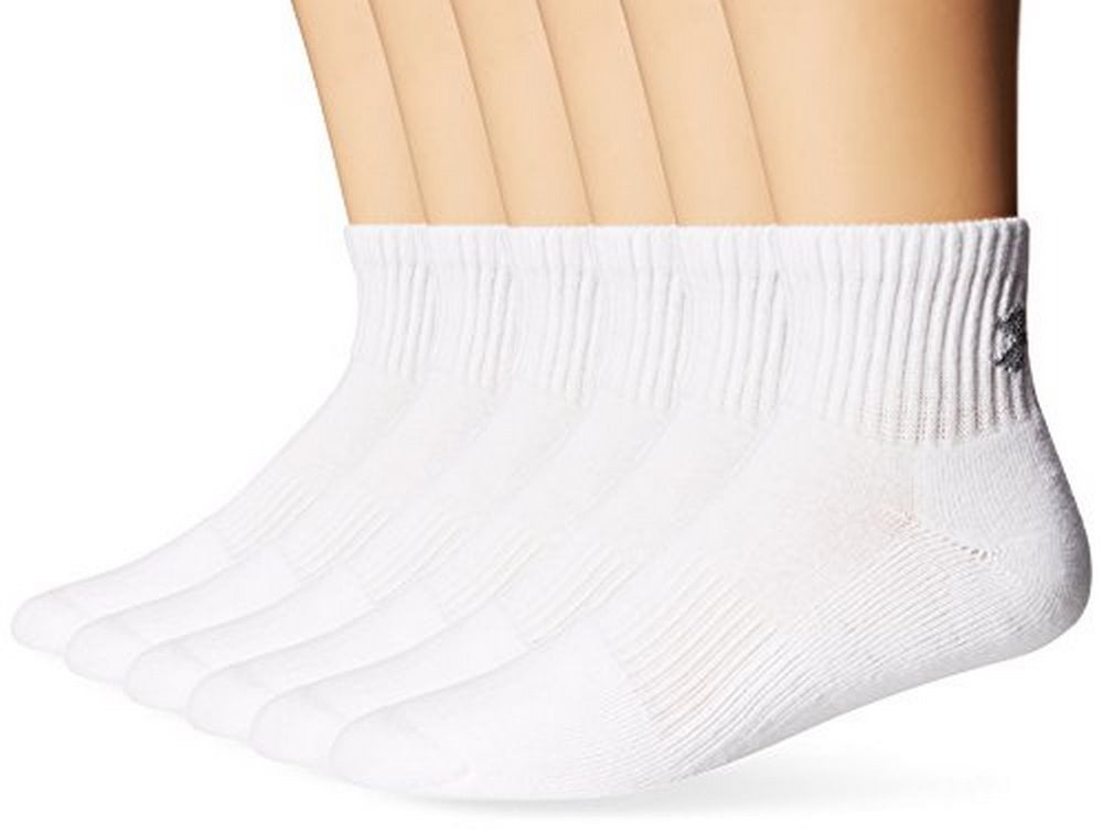6 Pares Under Armour Youth Charged Cotton 2.0 Crew Socks 