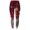 thumbnail image 4 of Fancifize Women's Christmas Leggings High Waist Stretch Slim Yoga Pants Xmas Holiday Wokrout Trousers, 4 of 6