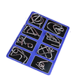 thumbnail image 2 of Metal Brain Teaser Puzzles Ring Educational Toys, Steel IQ Games Physics Mind Metal Puzzles for Adults, Unlock Interlock Game, Brain Teaser Puzzle for Party Favor, 2 of 7