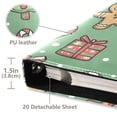 thumbnail image 3 of FORMRS 3 Ring Photo Album 4"x6" Self Adhesive Large Capacity PU Leather Cover, Christmas Cookies, 3 of 8