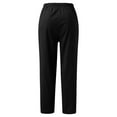 thumbnail image 6 of Sngxgn Womens Casual High Waisted Cargo Yoga Pants Pocket Flare Pants(Black,XL), 6 of 6