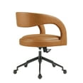 thumbnail image 6 of Home Office Chair, Tan, Faux Lrather, Home Office Business, Modern Contemporary, HB37704, 6 of 10