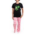 thumbnail image 4 of CafePress - I Want To Be Inside You Women's Dark Pajamas - Women's Short Sleeve Print T-Shirt and Pants Dark Cotton Pajama Set, 4 of 7