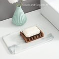 thumbnail image 2 of Jabonera de ducha de madera, juego de 3 jaboneras de ducha, jabonera en barra autodrenante para baño, jabonera para el hogar,, 2 of 4