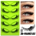 thumbnail image 6 of 5 Pairs New Design Cat Eye Lashes Faux Eyelashes Winged End Elongated Eye, 6 of 9