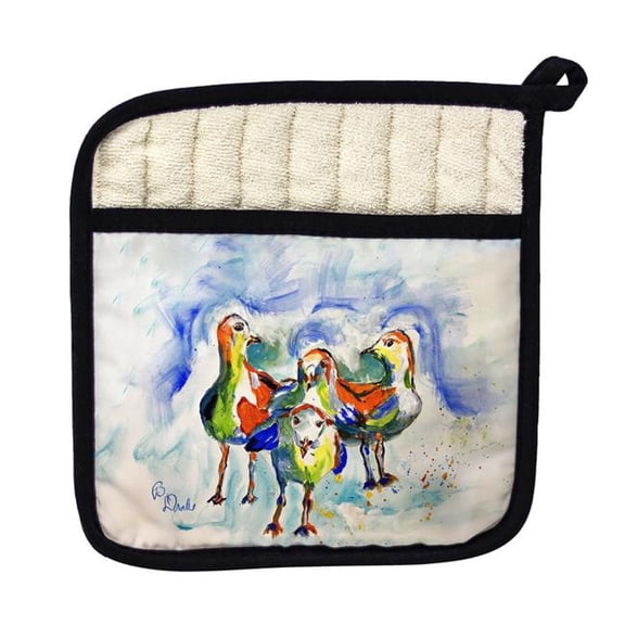 Betsy Drake PT1339 Sea Gull Guys Pot Holder