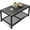 Black, variant on Outdoor Coffee Table, Rectangle Weather-Resistant Patio Coffee Table for Garden, Balcony, Hot Tub, Poolside, Heavy-Duty Metal Frame, Black