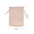 thumbnail image 4 of drawstring bag linen pouch snacks pockets gift storage bag linen drawstring bag, 4 of 5