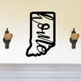 thumbnail image 1 of Indiana Home State Silhouette Solid Steel Home Decor Decorative Accent Metal Art Wall Sign, 1 of 3