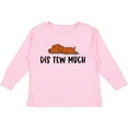 thumbnail image 3 of Inktastic Napping Dis Tew Much Daschund Weiner Dog Brown Boys or Girls Long Sleeve Toddler T-Shirt, 3 of 5