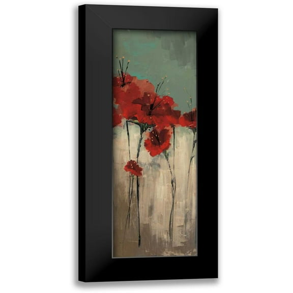 Solis, Luis 7x14 Black Modern Framed Museum Art Print Titled - From Scarletts Garden II