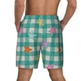 thumbnail image 4 of Goofa Starfish On Checkered Background Printed Men's Swim Trunks Board Shorts Quick Dry Mens Swimming Trunks with Compression Liner,Breathable Fit Hawaii Beach Shorts-Small, 4 of 9