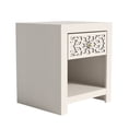 thumbnail image 4 of STYLIVIA 1-Drawer Nightstand with Open Shelf Parchment 17.8" W x 16.1" D x 20.3" H, 4 of 8