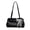 Black, variant on PU Leather Wing Tote Bag Lace Bow Underarm Pouch Pearl Accents (Pink)