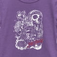 thumbnail image 2 of Girl's Pirates of the Caribbean: Curse of the Black Pearl Jack Sparrow Icons  Graphic Tee Purple Berry X Small, 2 of 4