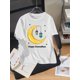 thumbnail image 1 of Nueva camiseta de manga corta con estampado de dibujos animados para niños, informal, holgada, moderna y de calle, para uso diario, para el Festival de Ramadán de primavera/verano., 1 of 6