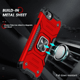 thumbnail image 6 of LeYi iPhone SE 2020 Case with 2 x Screen Protector, iPhone 8 Case, Shockproof Drop Test Cover with Car Mount Kickstand Lightweight Protective Case for iPhone 6/6s/7/8/SE 2020/SE 3 2022 - Red, 6 of 7