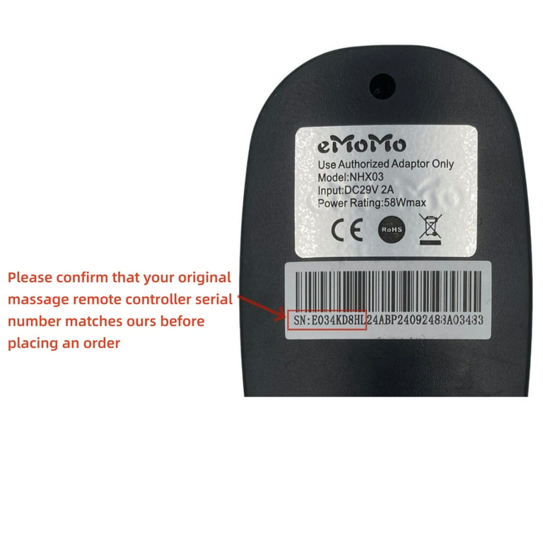 New Emomo Pin 10 Button Massage Remote Control Model NHX03 for