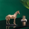 thumbnail image 3 of TONGPPUA Polyresin Decorative Horse Ornament, Horse Sculpture Statue, Collectible Horse Figurine for Office, Desktop, Home, 3 of 5