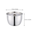 thumbnail image 5 of Cream Basin Nesting Serving Bowls Cereal Go Food Containers Lids Baking Pan Metal Salad, 5 of 6