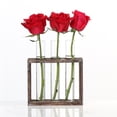thumbnail image 2 of KAKOWELY Vase en Tube de Verre Hydroponique Transparent 1 Pce Vase en Tube Hydroponique Décoration Créative Conteneur d'Arrangement Floral Cadre en Bois Antique Vase en Tube à Essai Fleur Hydroponique Simple, 2 of 4