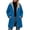 (New23)Blue, variant on Women's Hooded Long Quilted Coat Silm Fit Zip Up Fleece Lined Outerwear Long Sleeve Padded Jacket for Commuting Travel