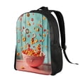 thumbnail image 2 of Lsque Floating Colorful Cereal Travel Laptop Backpack, Business Slim Sturdy Laptops Backpack, Water Resistant College School Computer Bag Gift Fits 15.6 Inch Notebook, 2 of 8