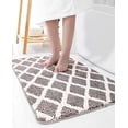 thumbnail image 2 of 31.5 x 19.7 inch Soft Non-slip Chenille Plush Bath Mat with Super Absorbent and Machine Washable - Gray, 2 of 5