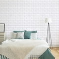 thumbnail image 4 of Walbest 10 Pack DIY 3D Wall Panels, 3D Wallpaper Sticker with Self-Adhesive Waterproof Brick PE Foam Wall Panels for Interior Wall Decor, TV Wall, Bathroom, Kitchen, Living Room Home Decoration, 4 of 7