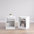 thumbnail image 6 of Mintazer Classic Nightstand with Storage Shelf, Modern Bedside Table for Bedroom & Guest Room, White, 6 of 8