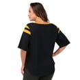 thumbnail image 2 of Women's G-III 4Her by Carl Banks Black Pittsburgh Steelers Plus Size Linebacker T-Shirt, 2 of 4