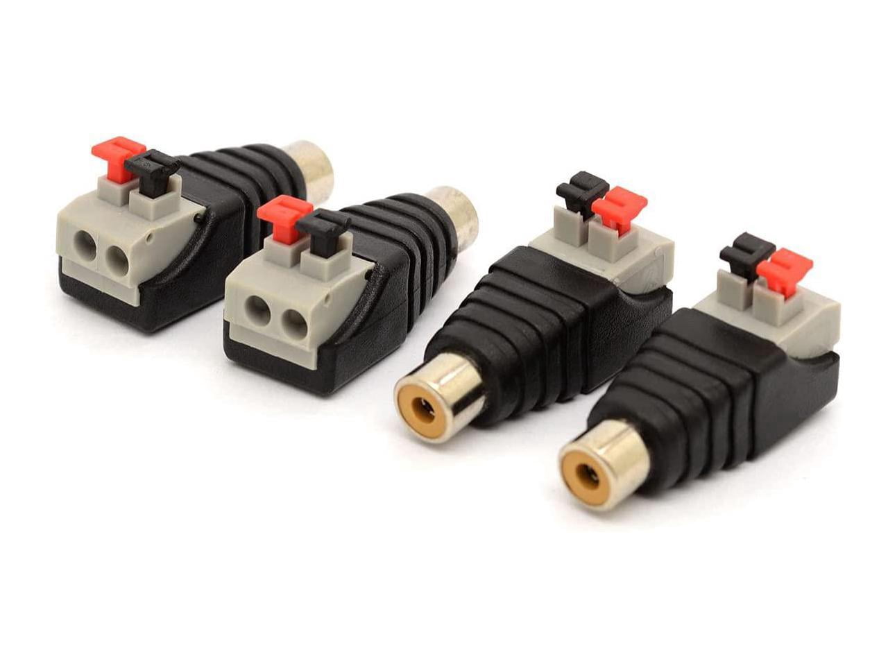 Phono Plug Types Speaker Phono RCA Female Plug to AV 2 Screw Terminal Female Audio Video ...