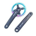 thumbnail image 1 of Platos y bielas para bicicleta de montaña, redondos, coloridos, con cono cuadrado y brazo de 170 mm 32T, 1 of 9