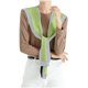thumbnail image 1 of Chales de poliéster para mujer, estilo fino, con bloques de colores, a la moda, 1 of 4