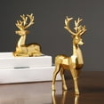 thumbnail image 5 of Christmas Decorations,Reindeer Gold Deer Christmas Decor,Venados De Navidad Para Decoración,Elk Resin Statue,Suitable for Living Room, Wine Cabinet, Display Stand, Bedroom, Office Desktop, 5 of 5