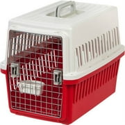 IRIS Pet Travel Carrier, Small, Red, 26"L