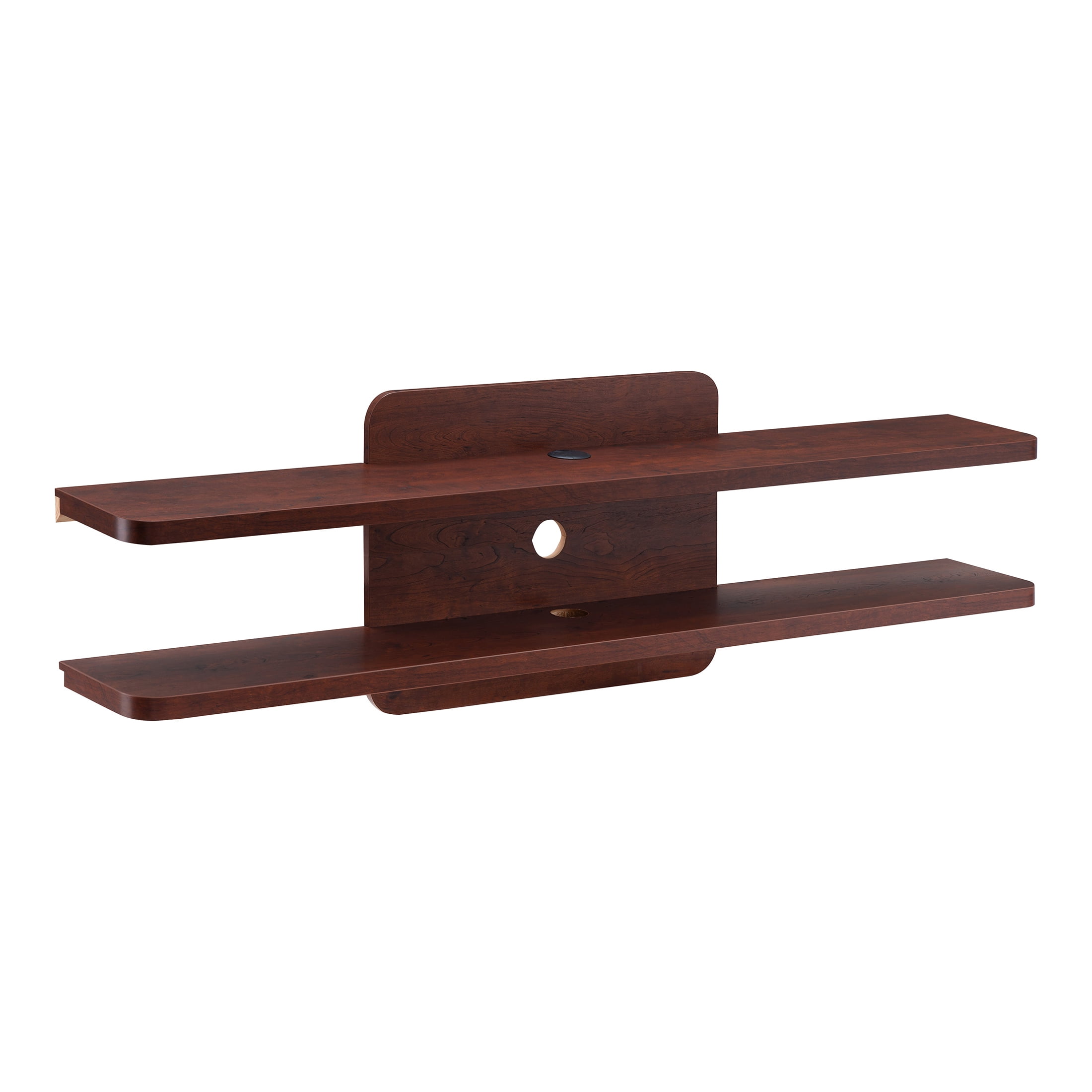 Furniture of America Eustache 2-Tier Floating TV Stand, 60", Walnut