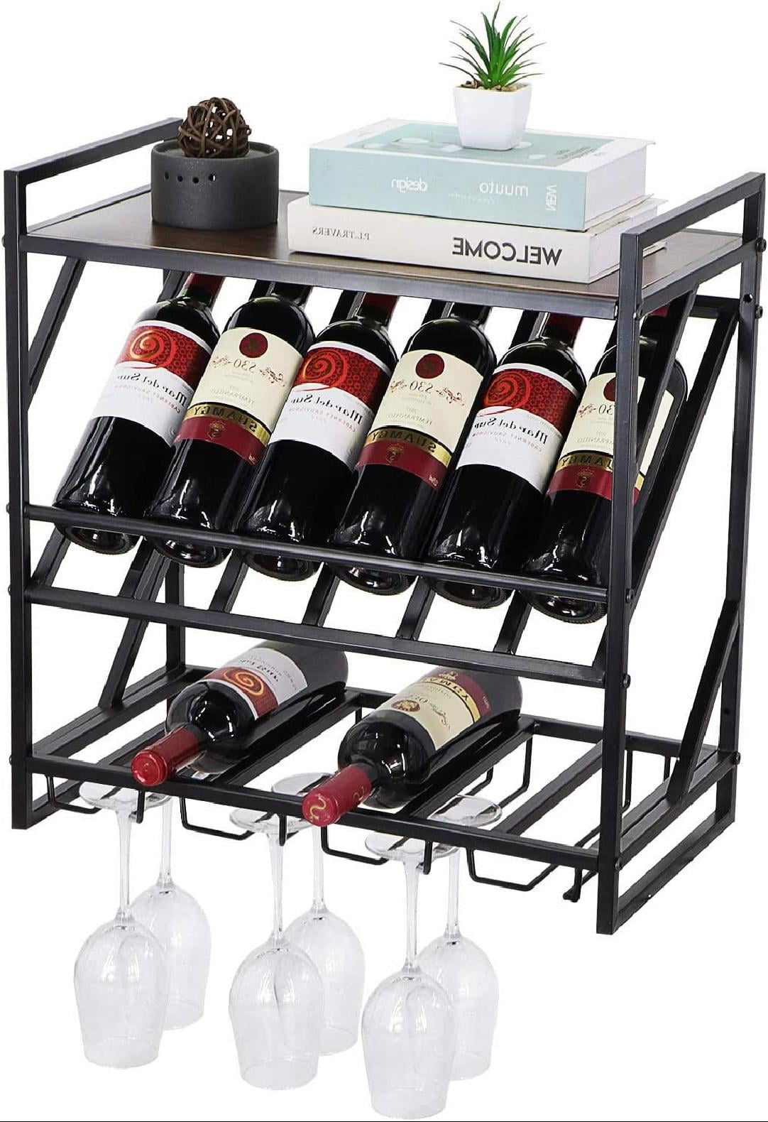 Vintage wall mounted wine rack,