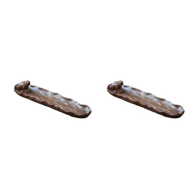 Guardoinrt 1/2/3/5 Safe And Non-Toxic Ceramic Incense Frog Holder For Burning Exquisite Crafted Frog Pool 2PCS